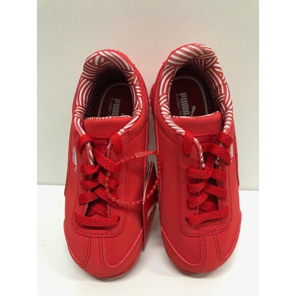 PUMA ROMA NM  Kids Sneakers Shoes Unisex US 8M color red/white -360460 05 - Picture 3 of 8